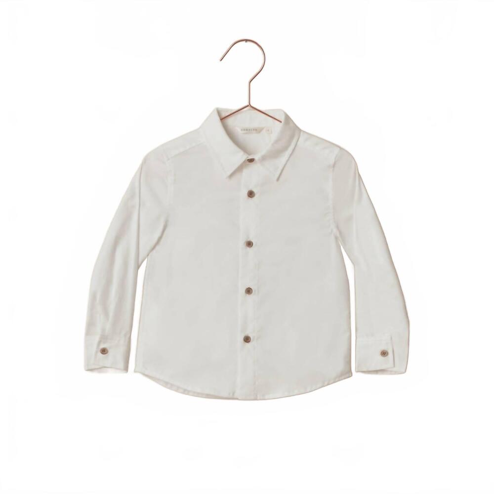 NEW NORALEE boy's harrison button down in white